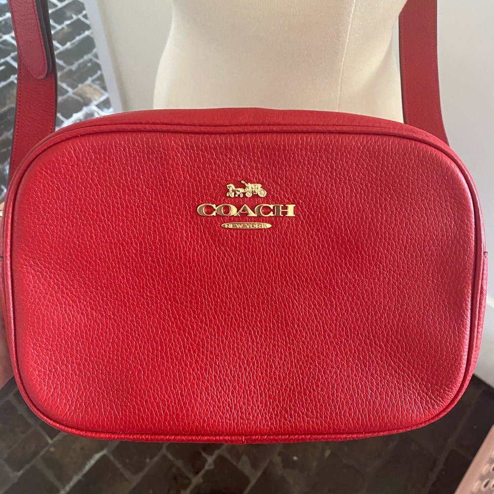 COACH Crossbody NWT Red Adjustable Strap